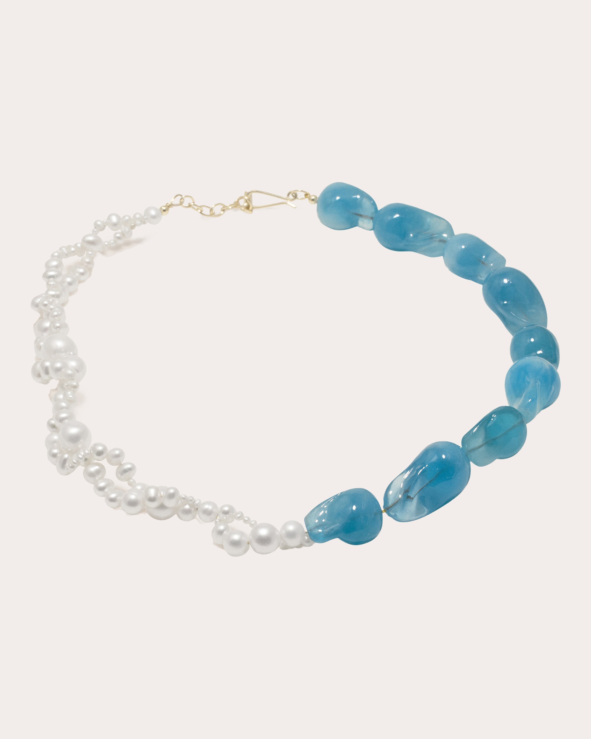 Parade of Possibilities II 14K Gold-Plate Resin and Freshwater Pearl Choker