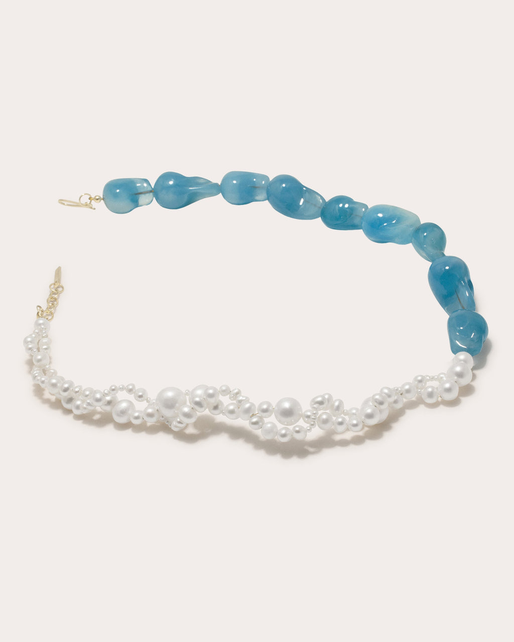 Parade of Possibilities II 14K Gold-Plate Resin and Freshwater Pearl Choker