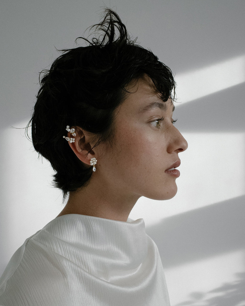 Time is Layered in Ice Drop Earrings