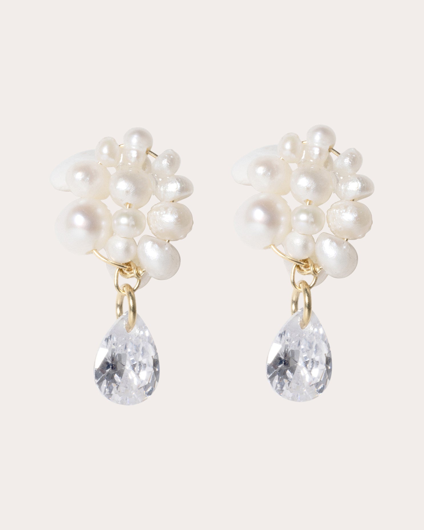 Time is Layered in Ice Drop Earrings