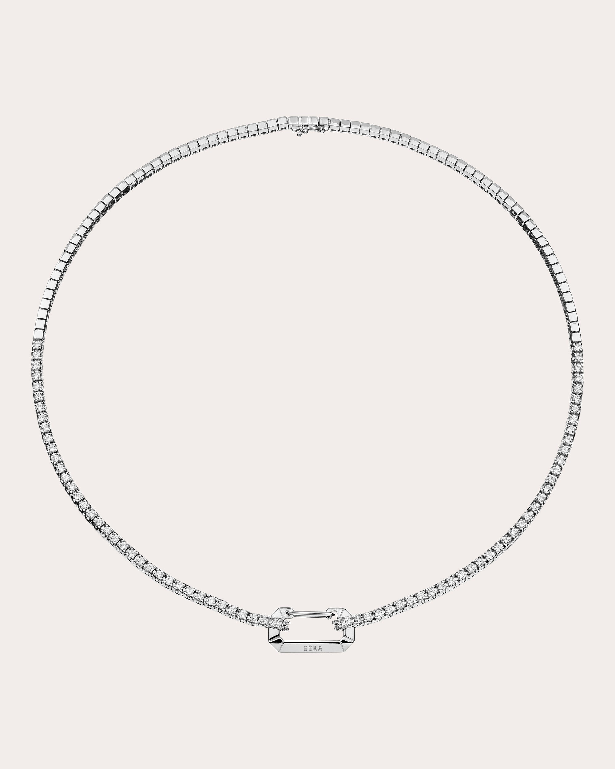 Diamond & 18k White Gold Paris Necklace