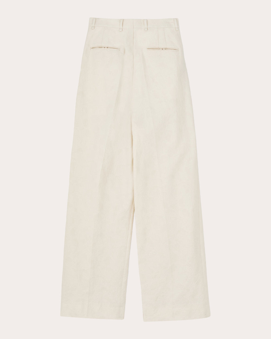Pemma Atelier Pleated Cotton-Jacquard Pants