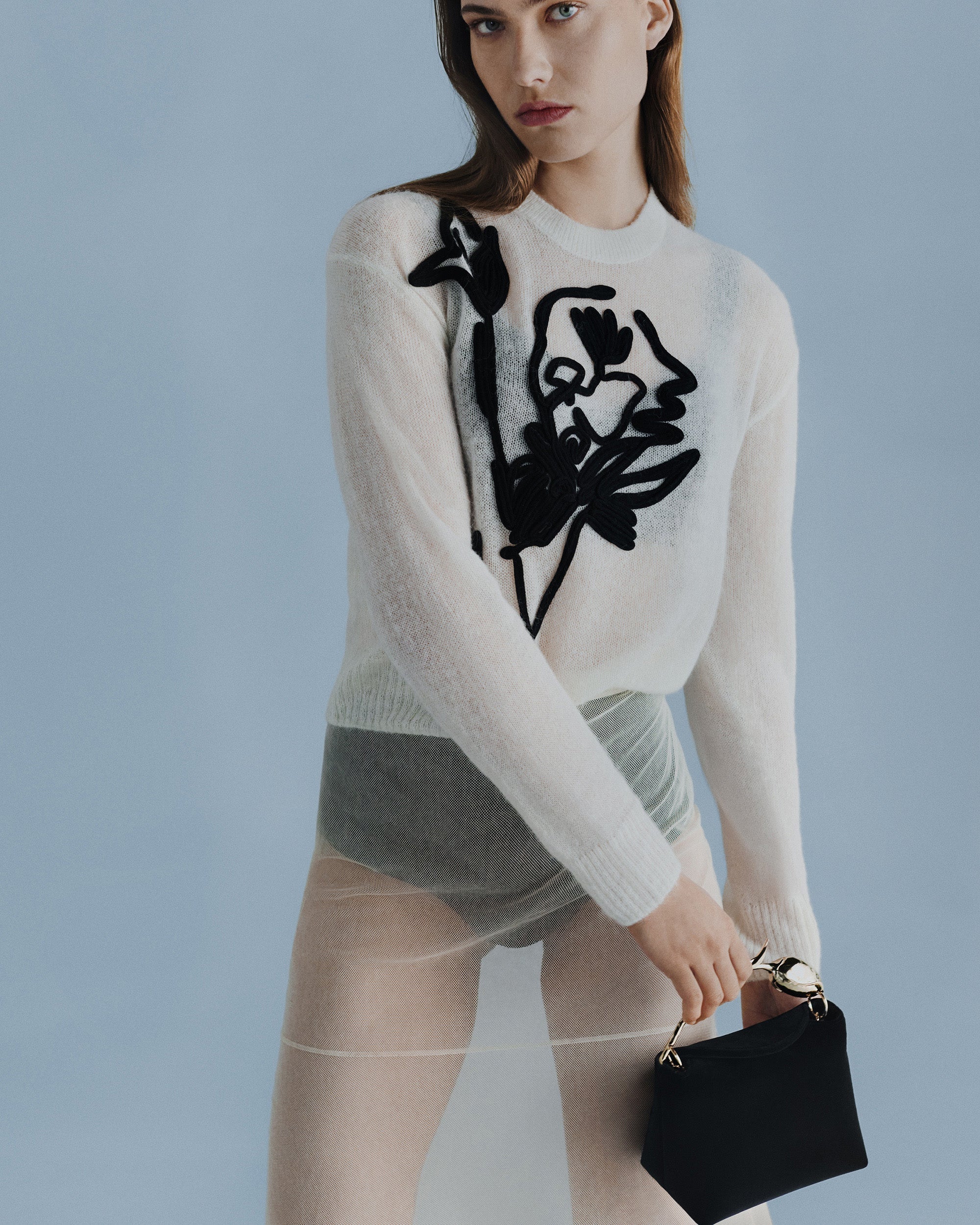 Wool-Blend Crewneck Sweater