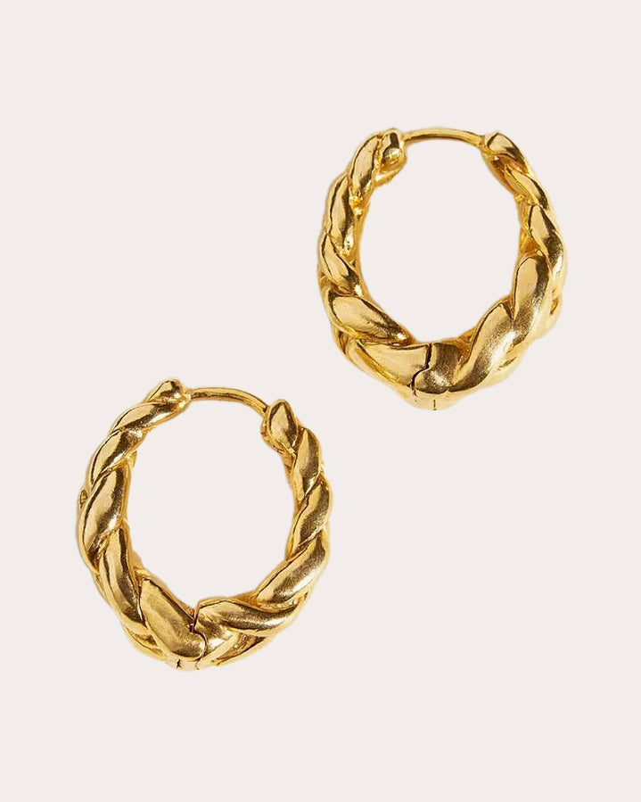 Pythia Gold-Plated Hoop Earrings