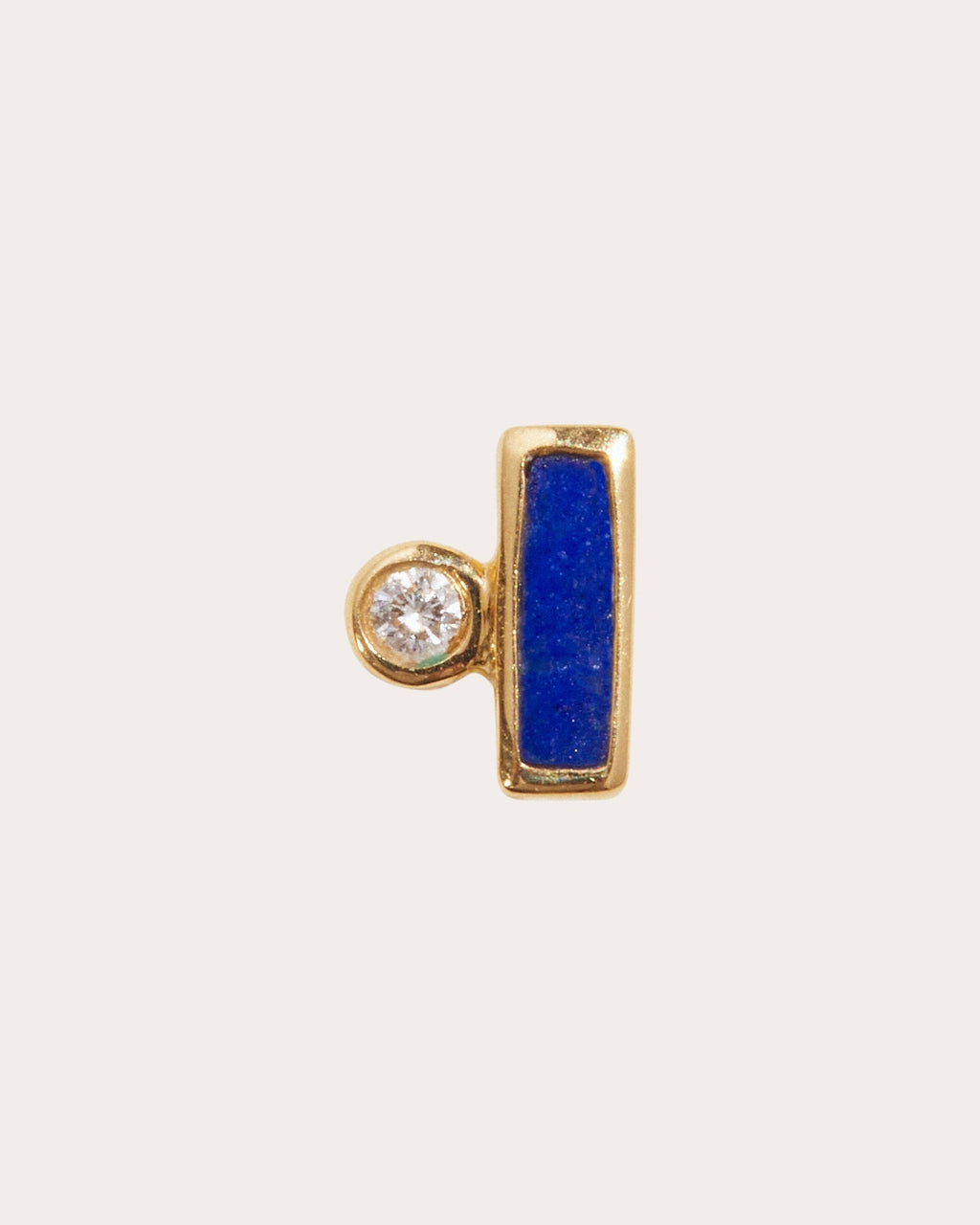 Dotted Bar Stud Earring