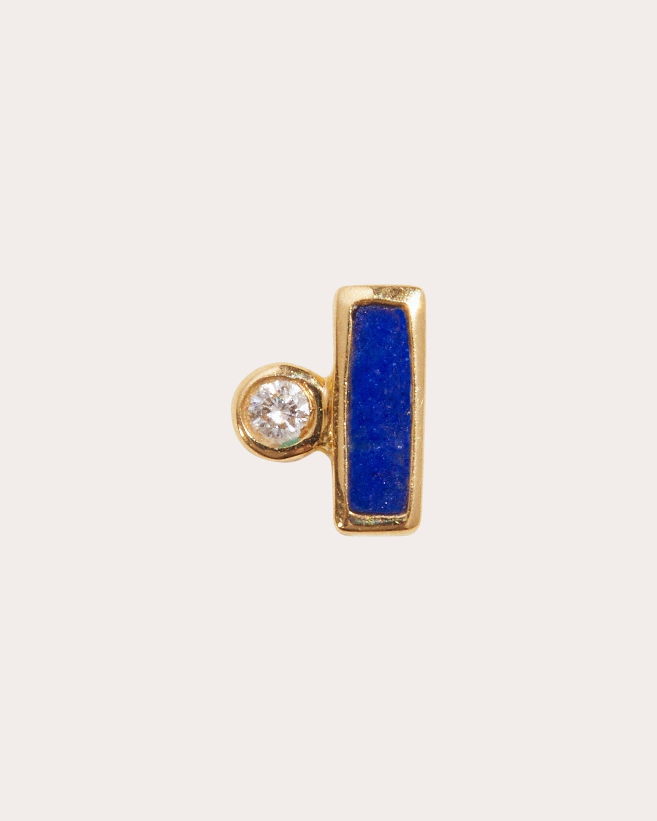 Dotted Bar Stud Earring