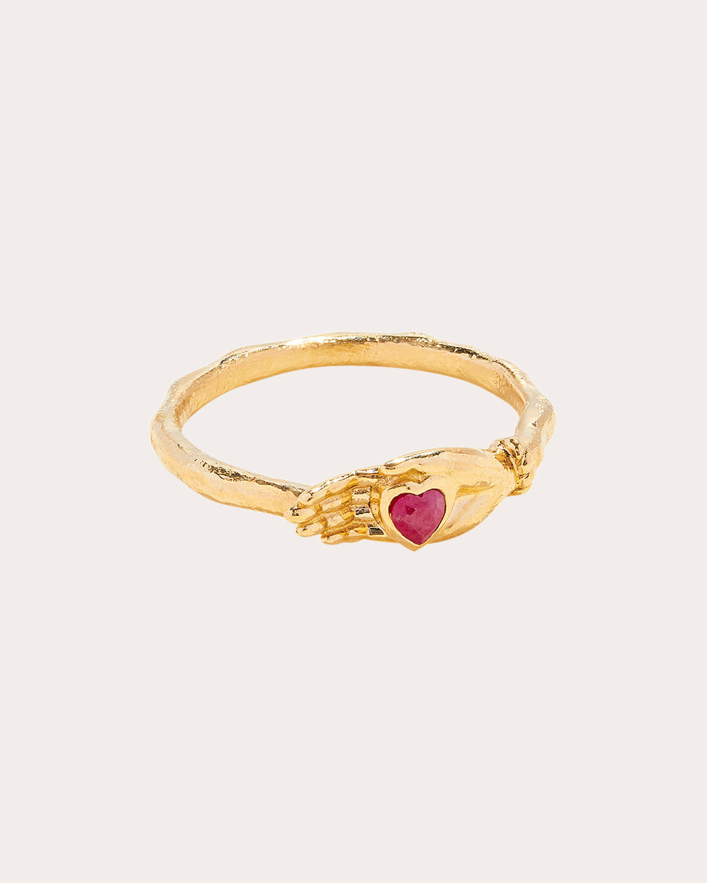 Heart In Hand Ring