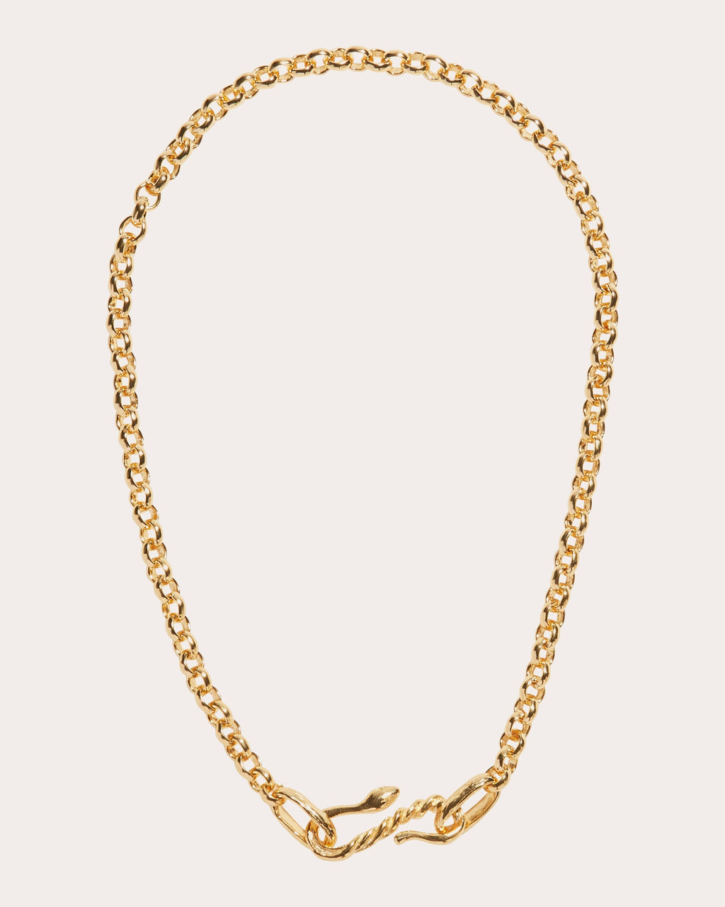 Serpent Gold-Tone Chain Necklace