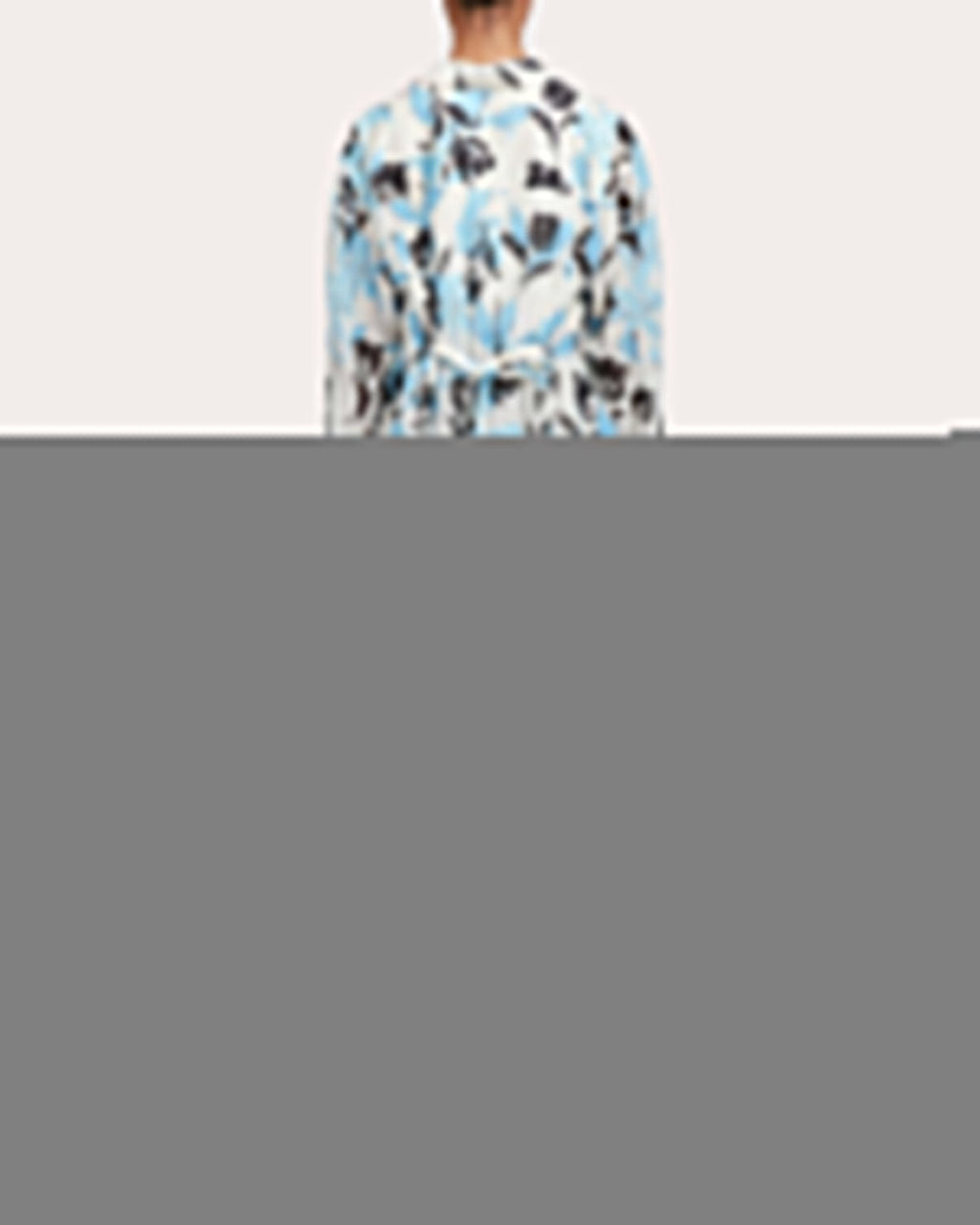 Gathered Floral Print Silk-Blend Dress