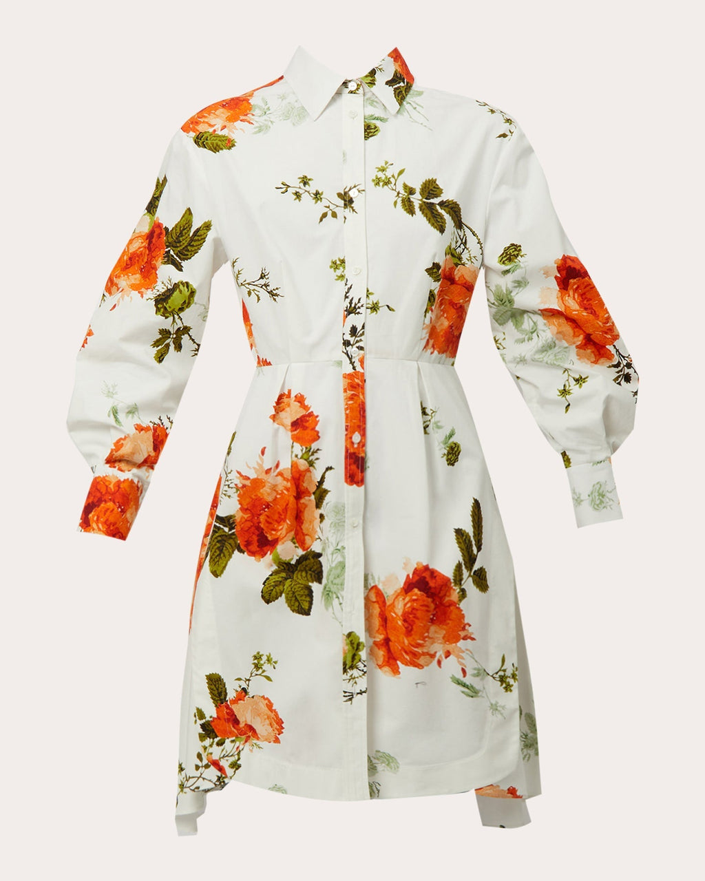 Floral-Print Cotton-Poplin Mini Dress