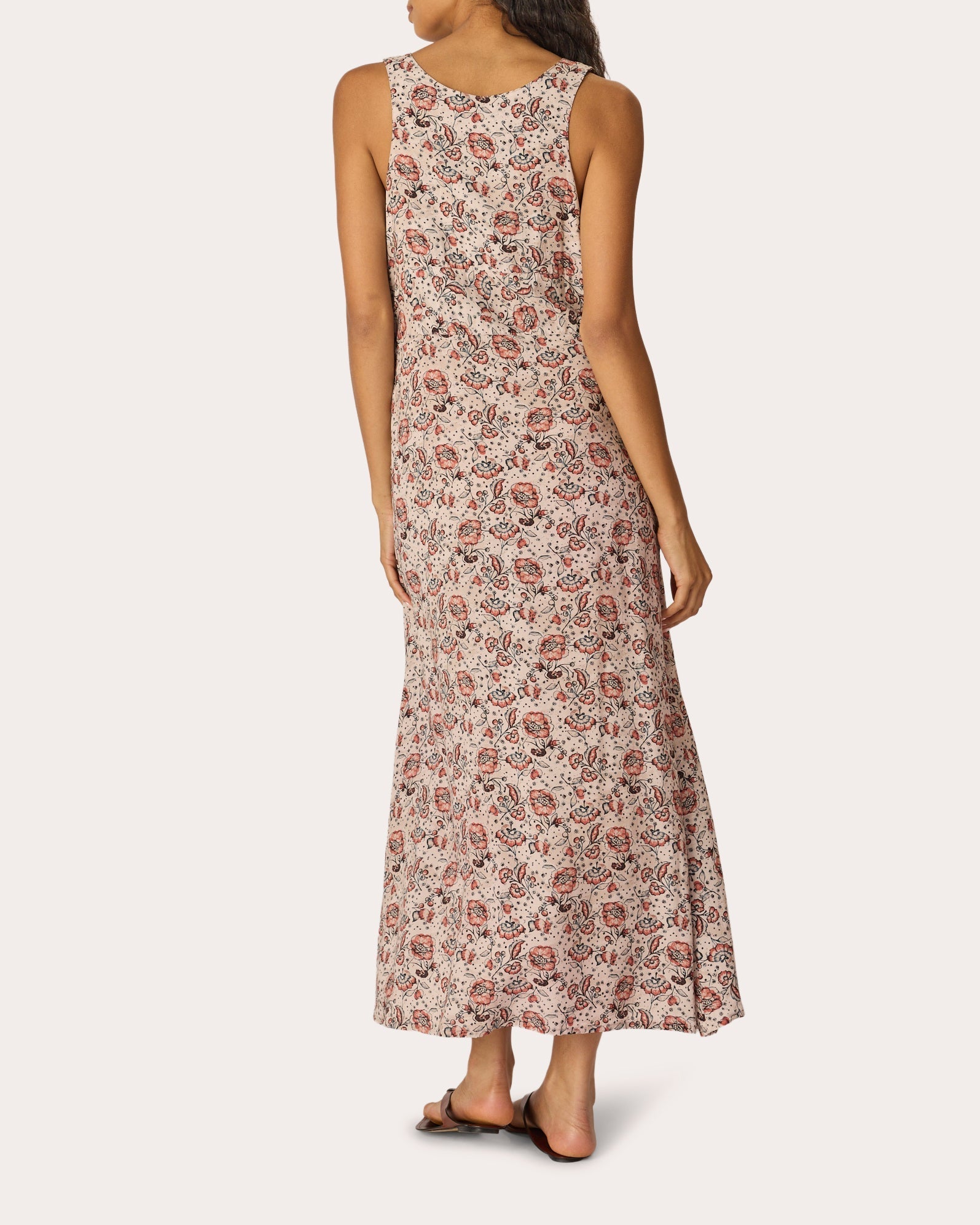 Jackie Floral Bias-Cut A-Line Maxi Dress