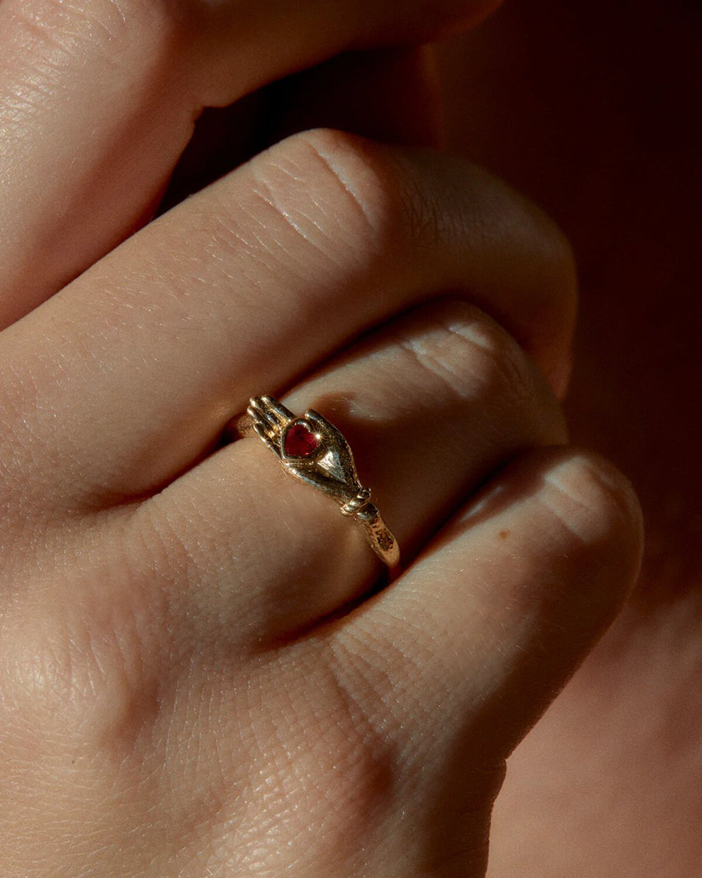 Heart In Hand Ring