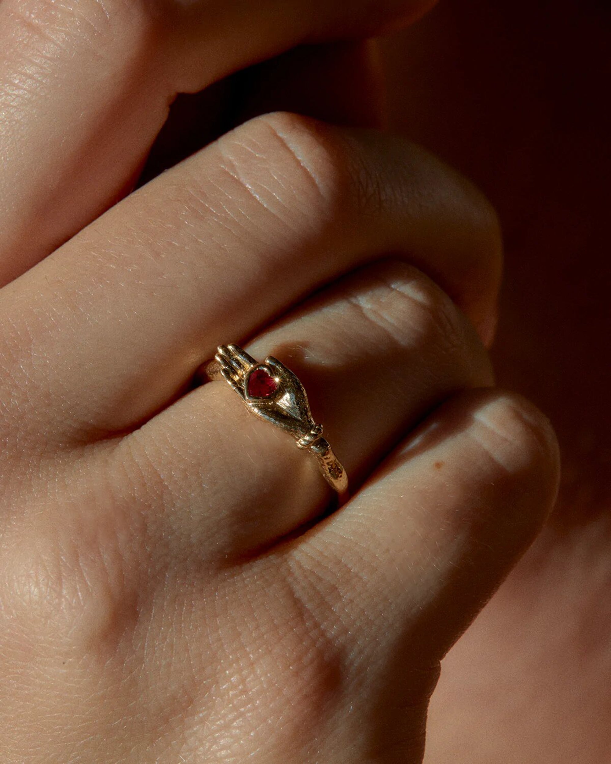 Heart In Hand Ring
