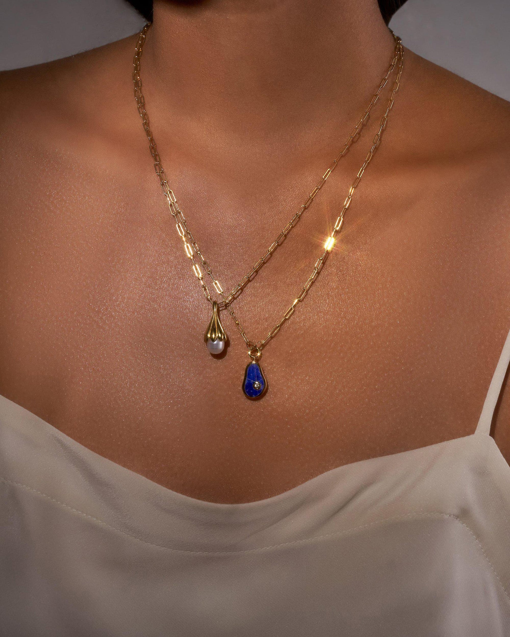 Anemone 14K Gold-Plated Pearl Pendant Necklace