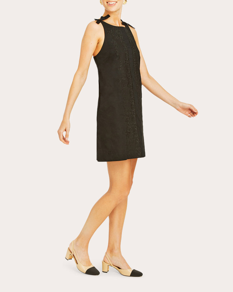 Payton Embroidered Cotton-Poplin Mini Dress