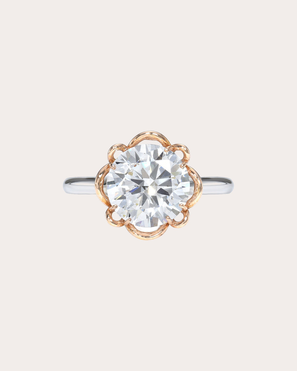 Petale 18K Two-Tone Gold Diamond Ring