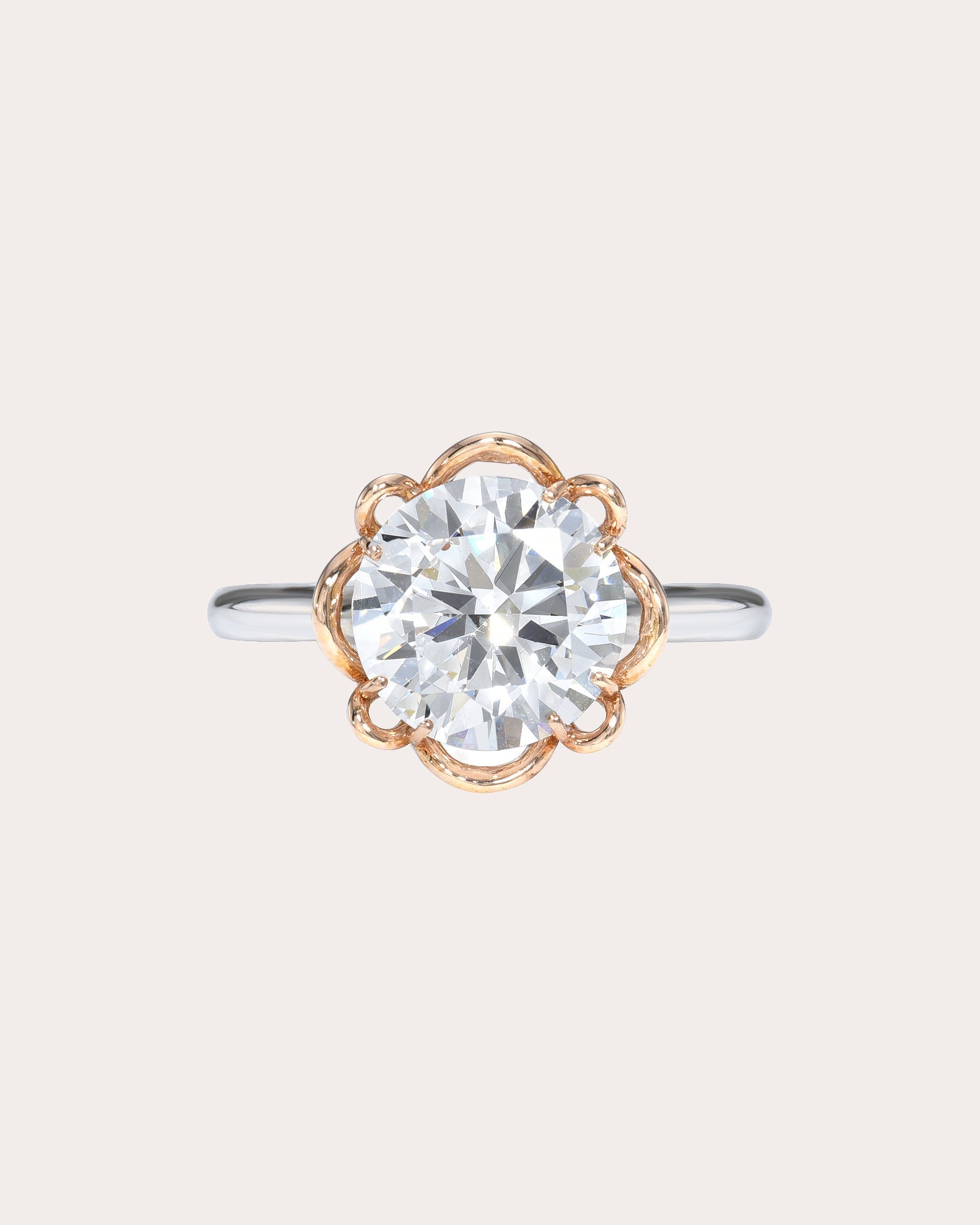 Petale 18K Two-Tone Gold Diamond Ring