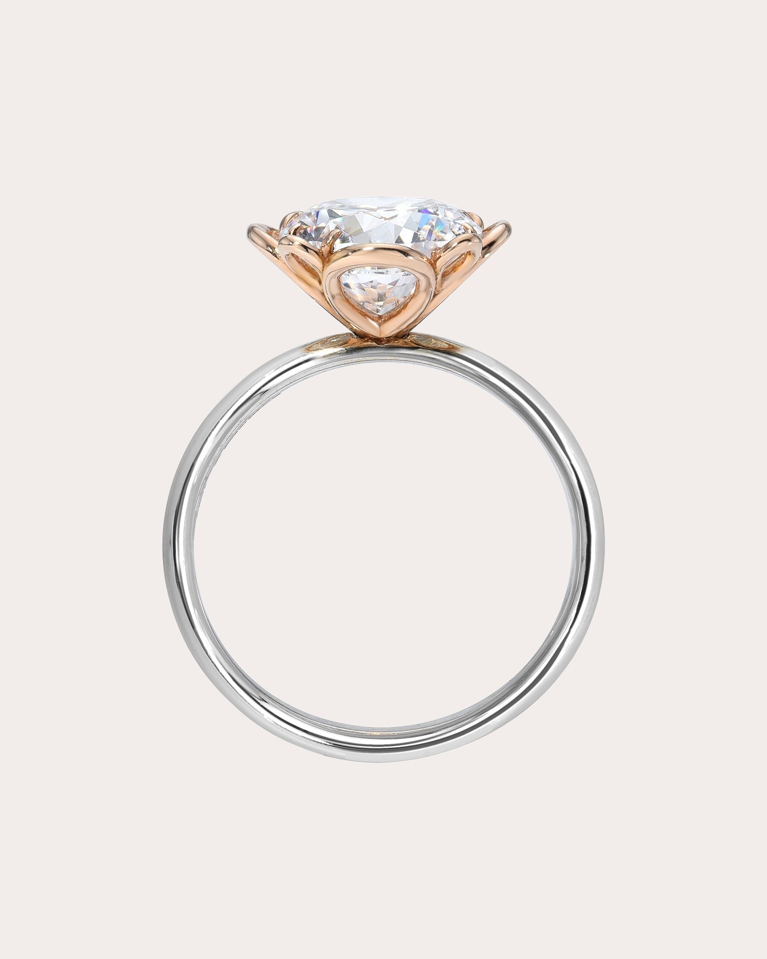 Petale 18K Two-Tone Gold Diamond Ring
