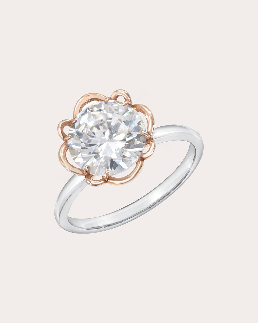 Petale 18K Two-Tone Gold Diamond Ring