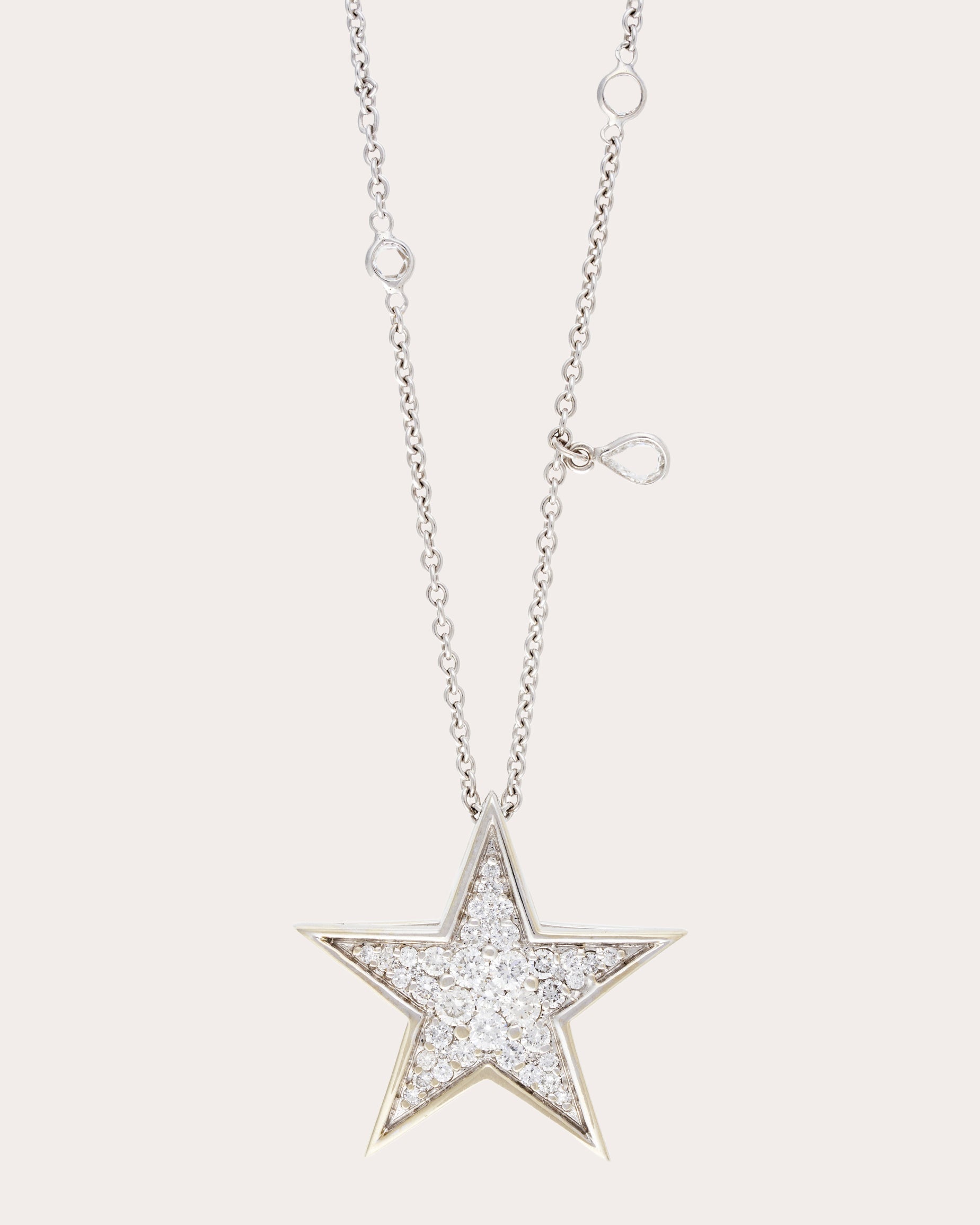 Polar Star 18K Gold Diamond Pendant Necklace