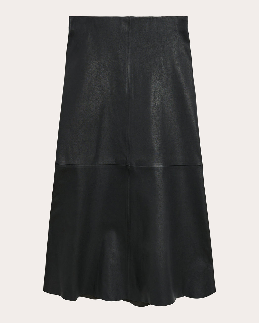 Simoas Leather Midi Skirt