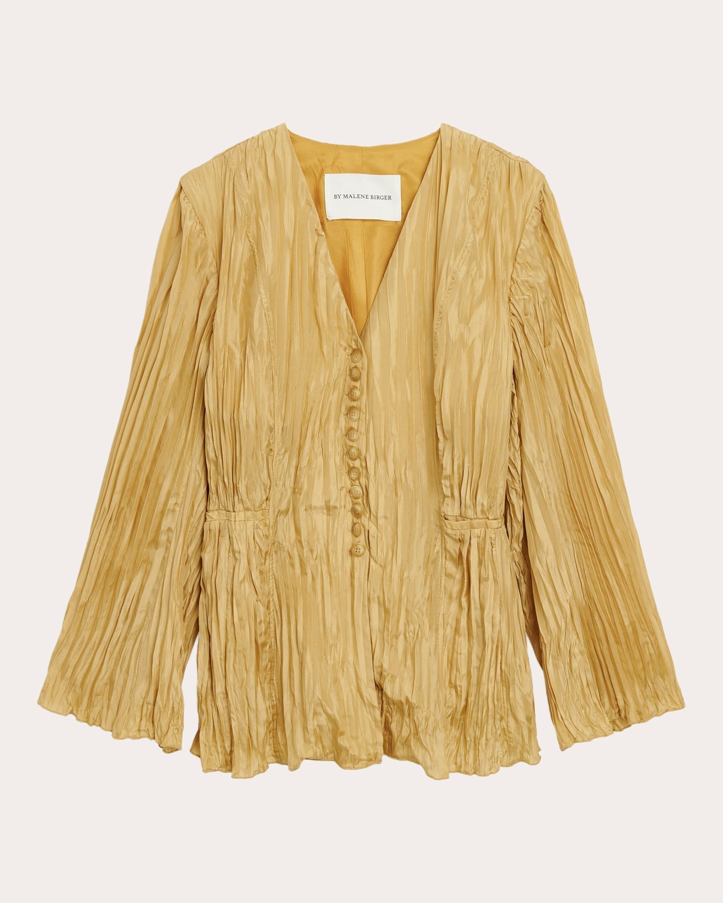 Abruzza Pleated Silk Blazer