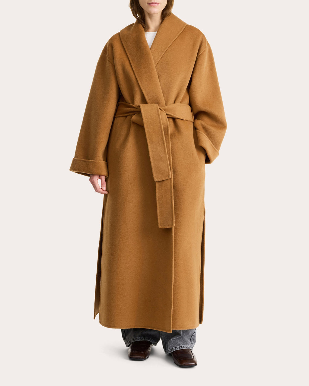 Trullem Double Faced Wool-Felt Coat
