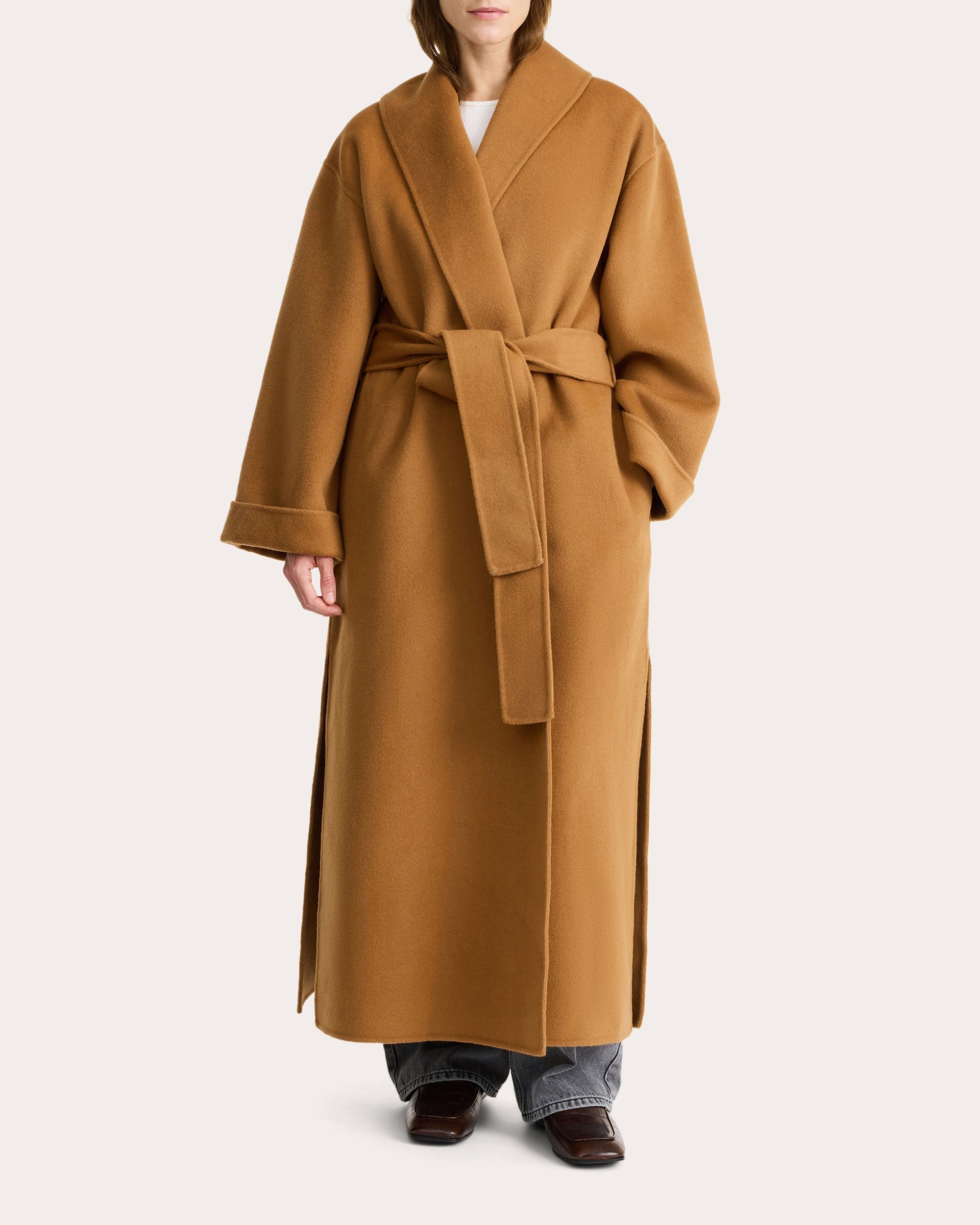 Trullem Double Faced Wool-Felt Coat