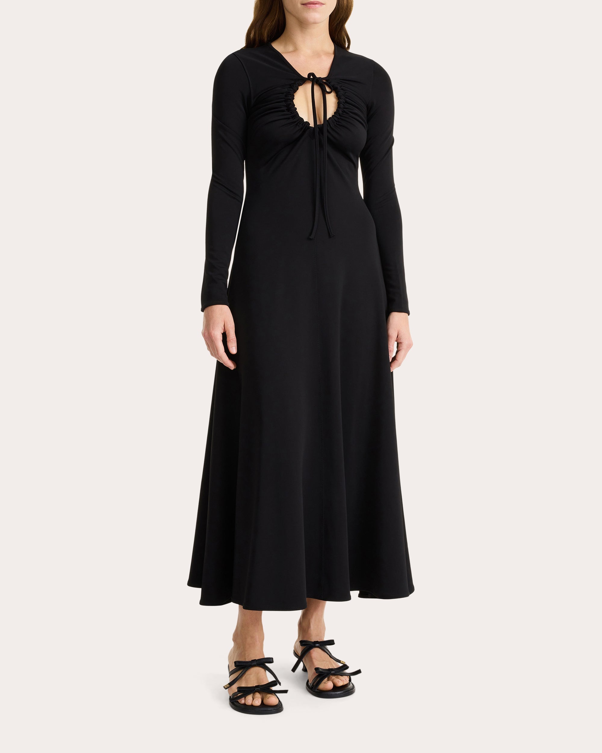 Deija Ruched Jersey Midi Dress