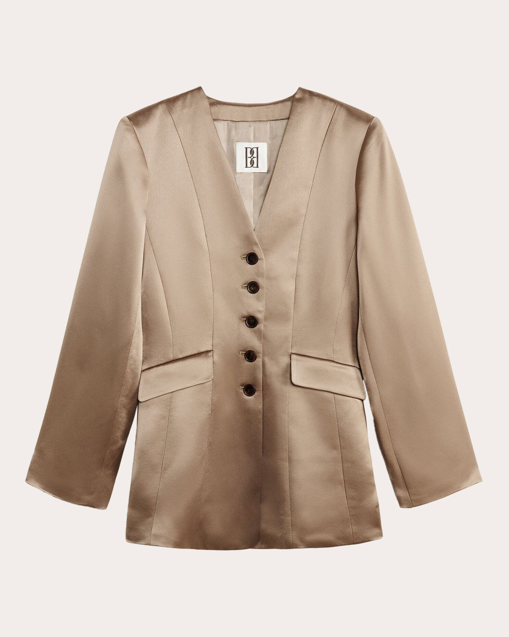 Rinnah Tailored Satin Blazer