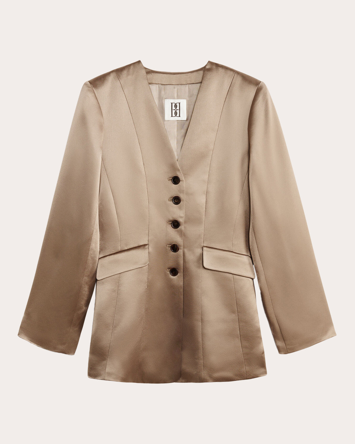 Rinnah Tailored Satin Blazer