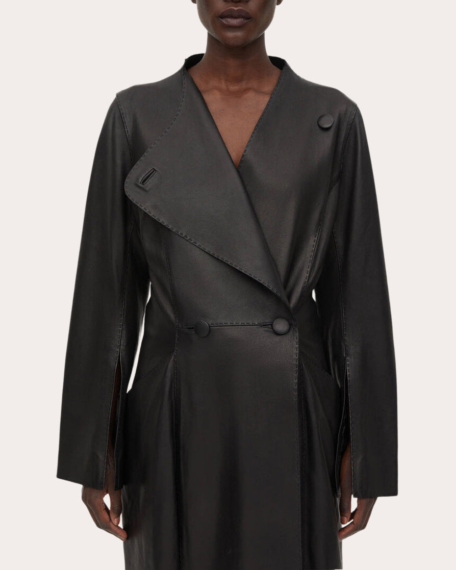 Sirrena Leather Coat