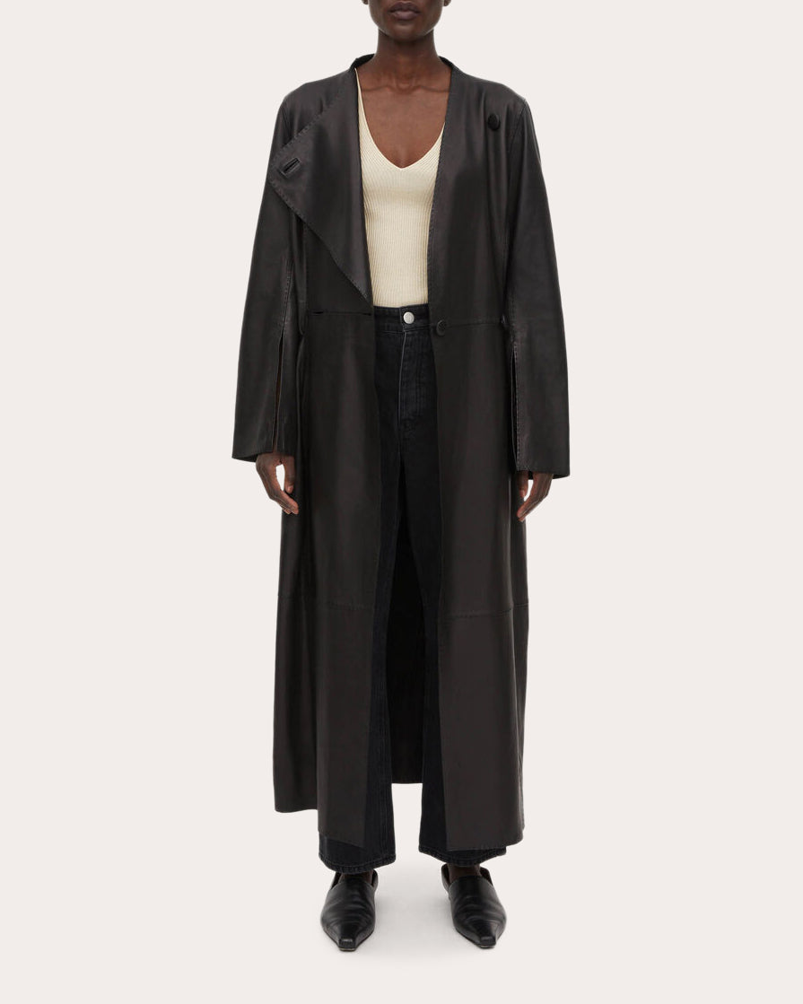 Sirrena Leather Coat