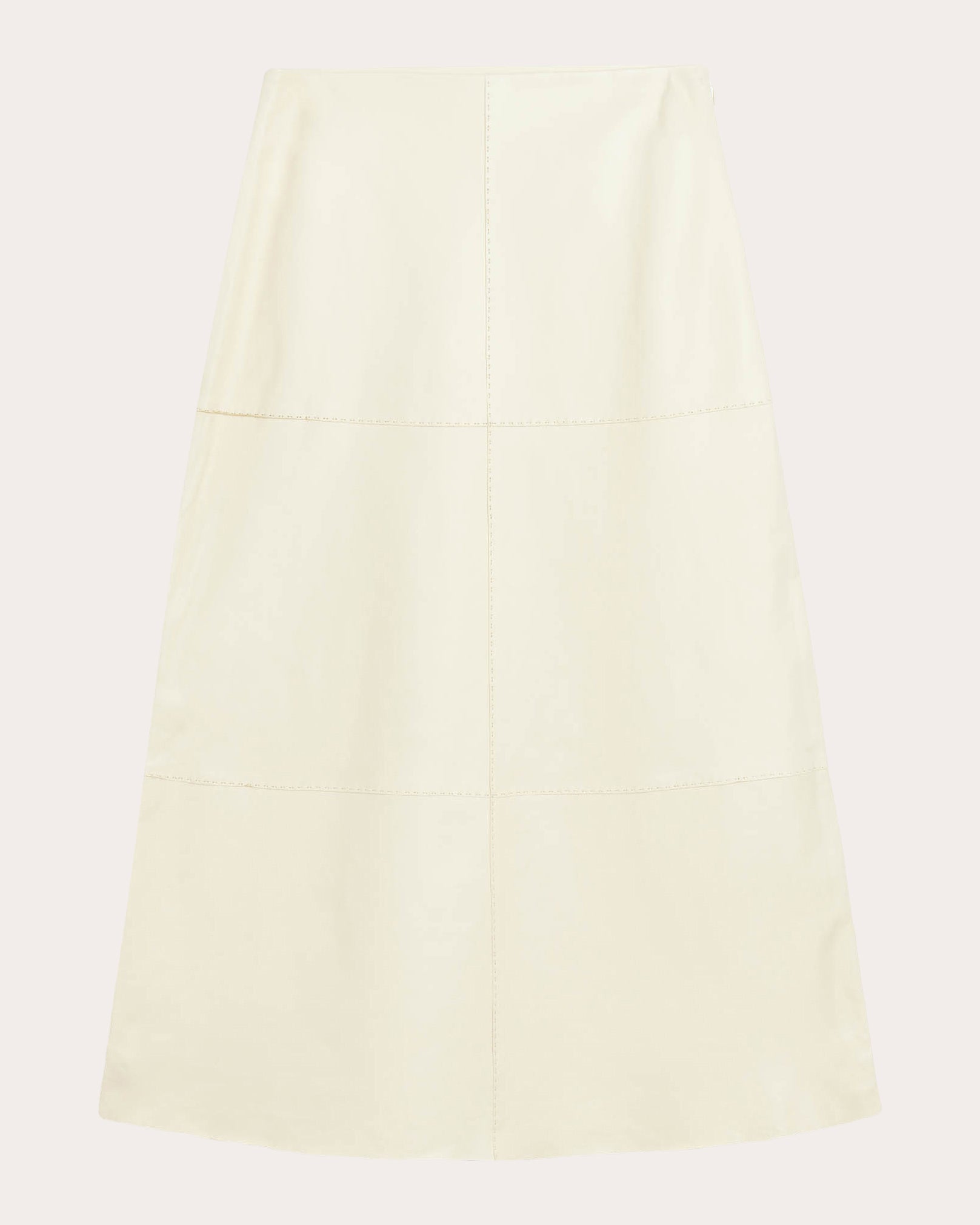 Oritz Leather Midi Skirt
