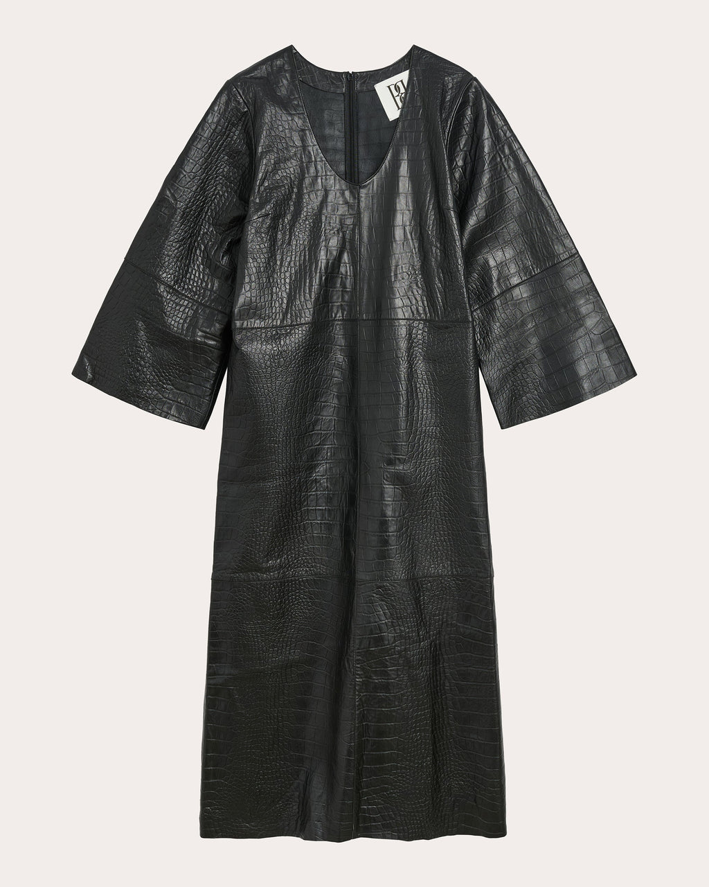Cebello Leather Midi Dress