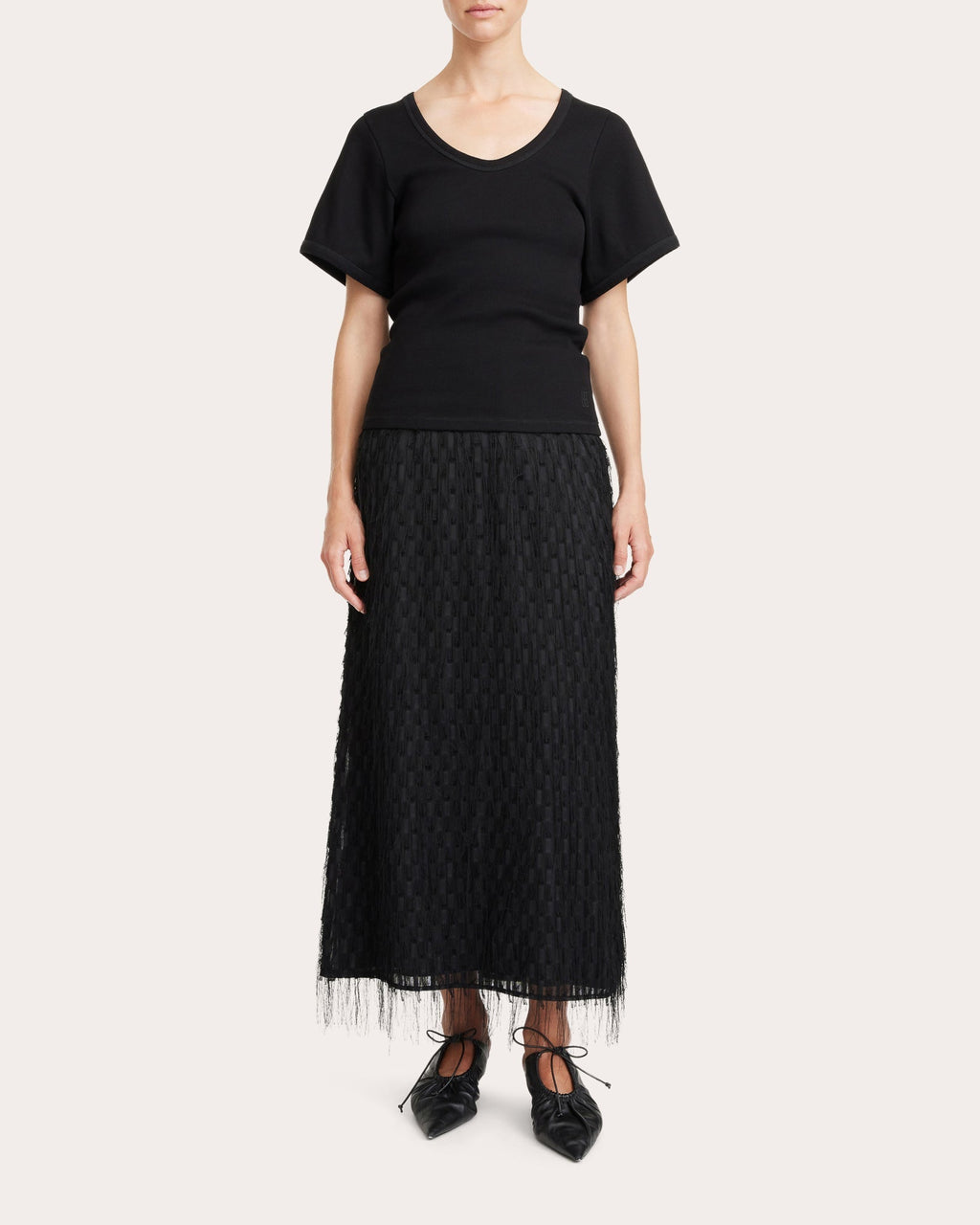 Palome Fringe Skirt