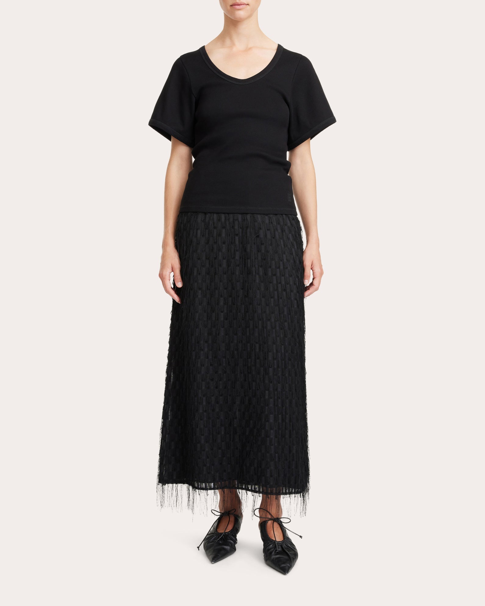 Palome Fringe Skirt