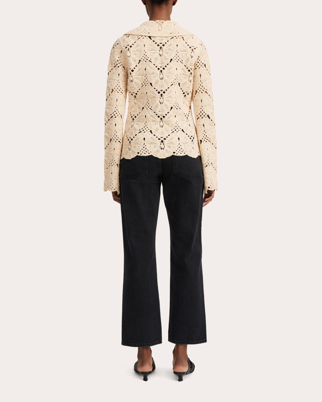Gwenevere Cotton-Crochet Shirt