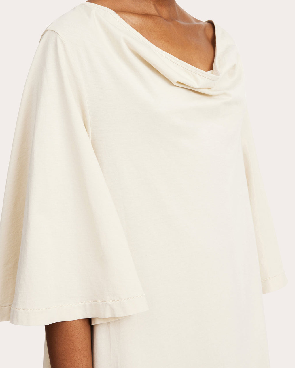 Yalia Draped Cotton Maxi Dress