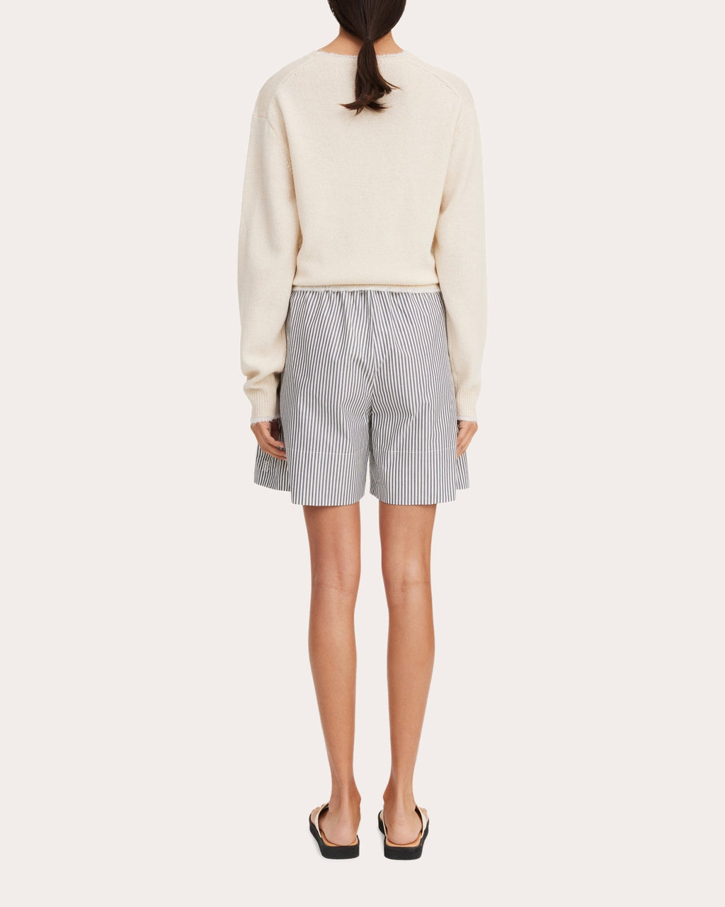 Siona Striped Cotton Shorts