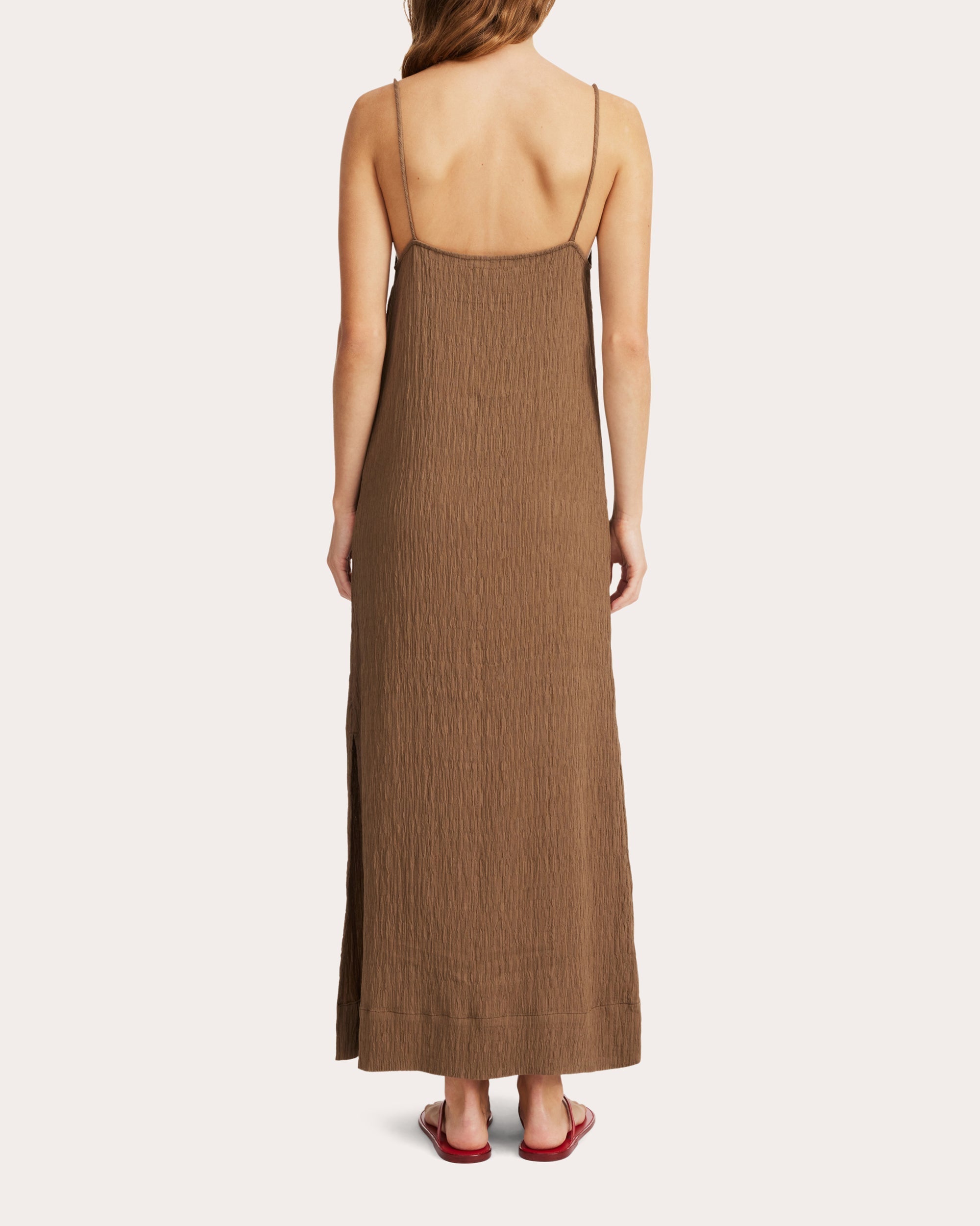 Almeena Textured Maxi Dress