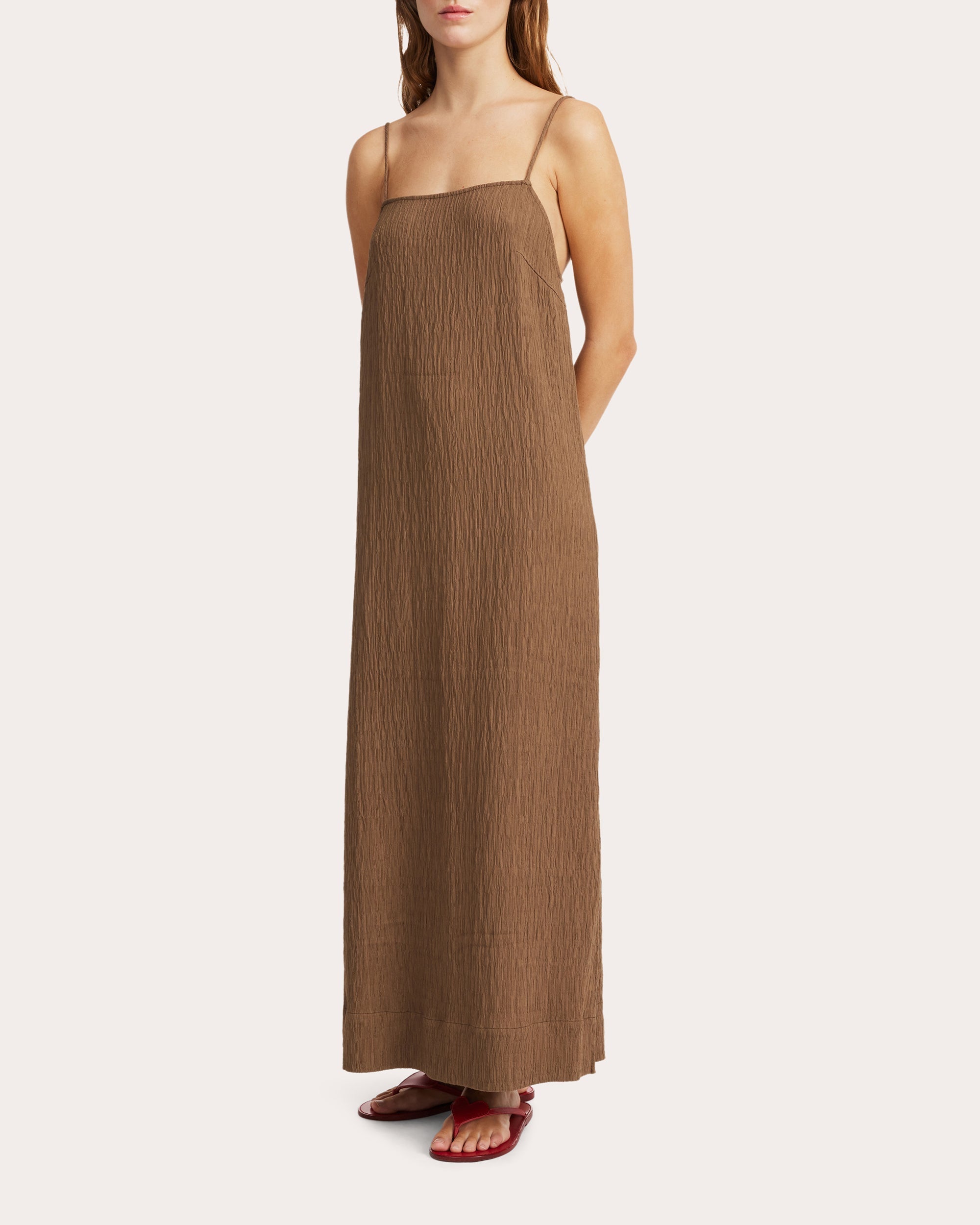 Almeena Textured Maxi Dress