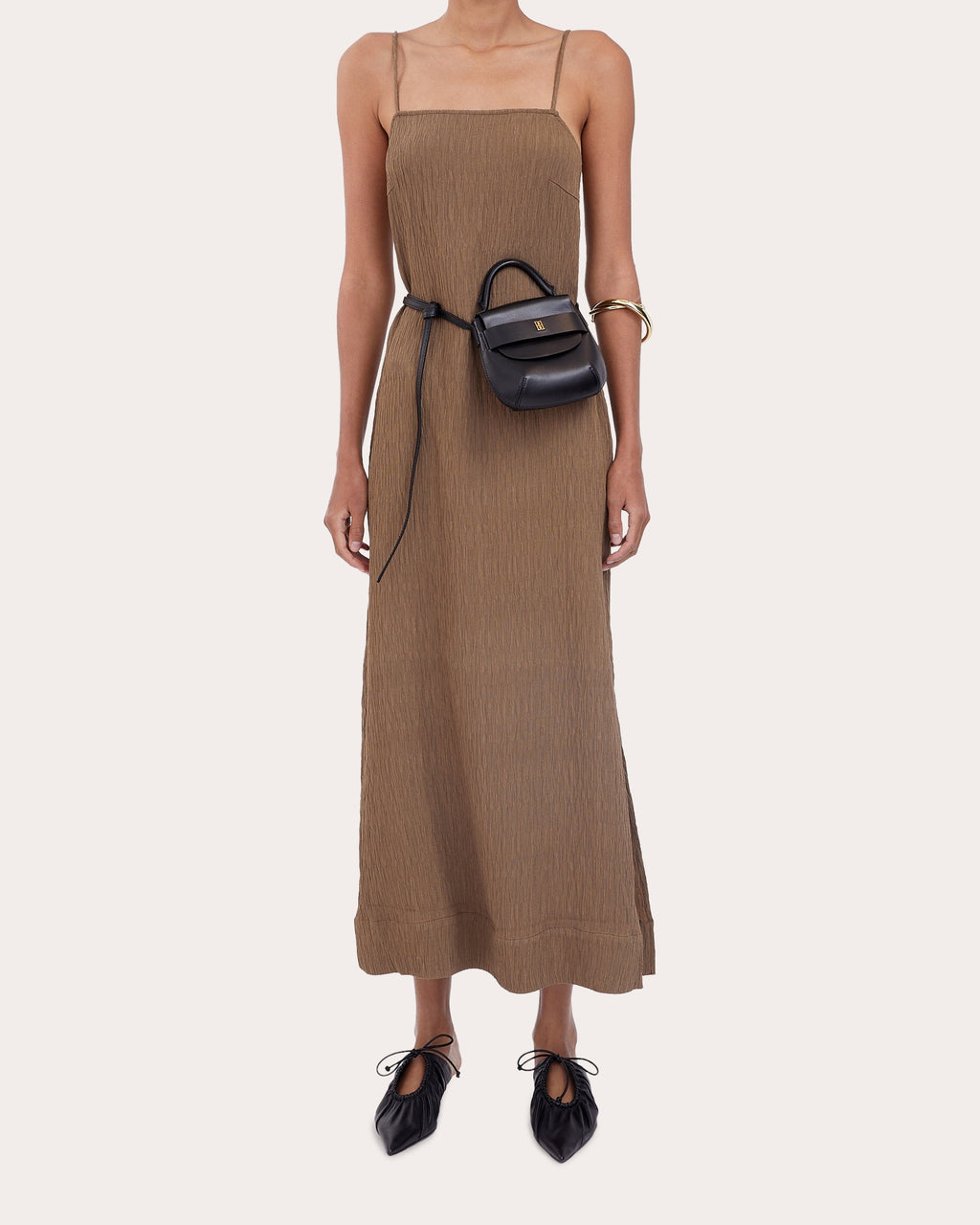 Almeena Textured Maxi Dress