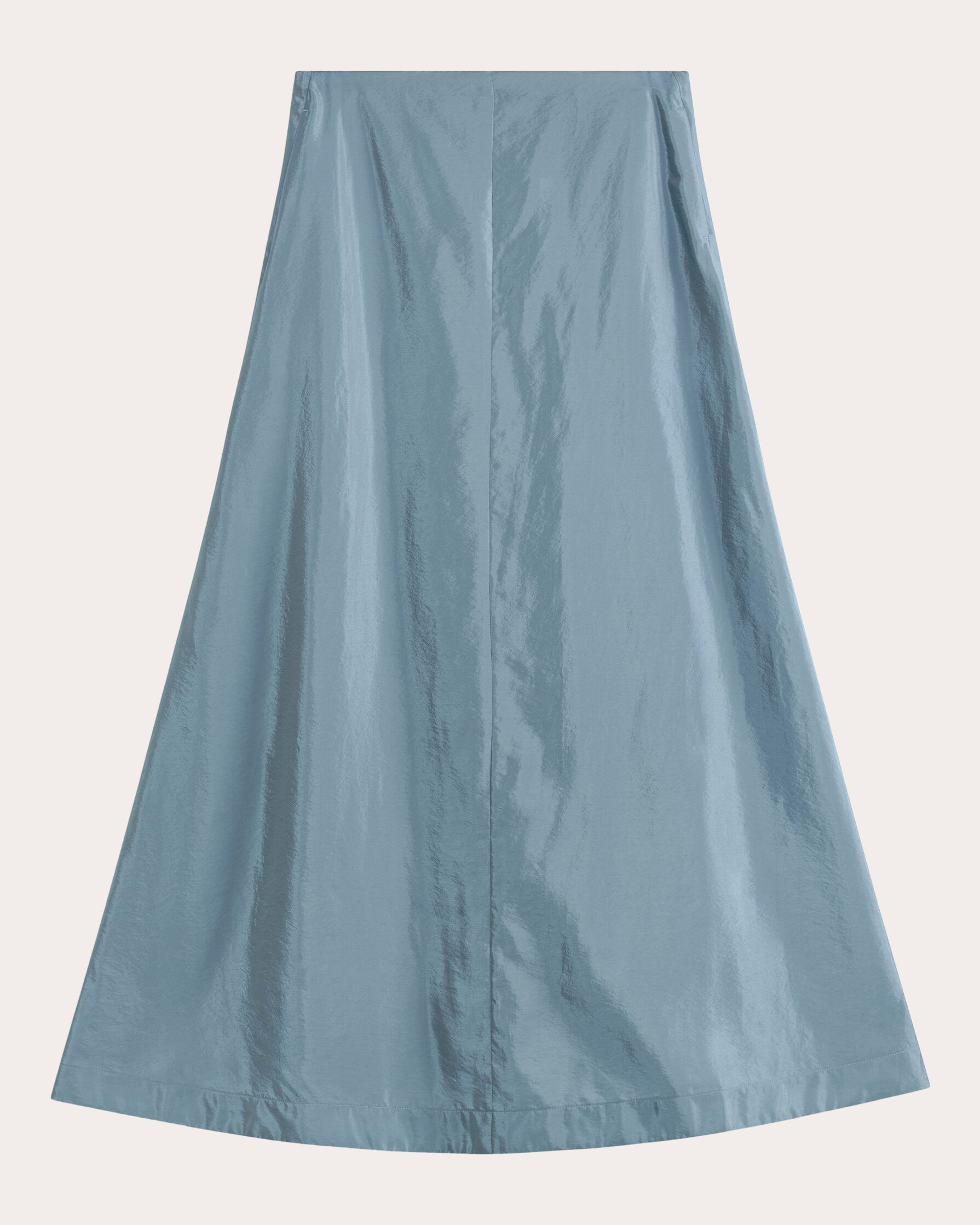 Isoldas Flared Taffeta Maxi Skirt