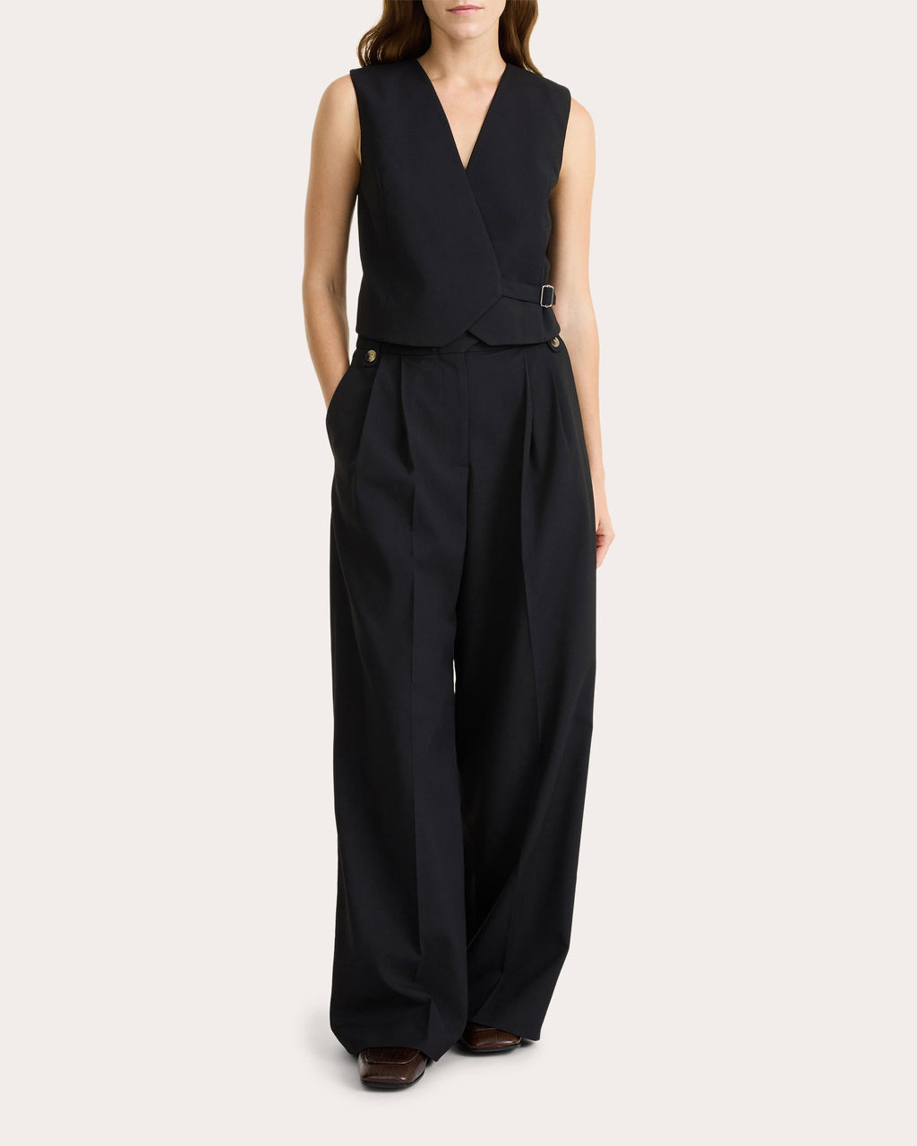 Taal Pleated Wide-Leg Pants