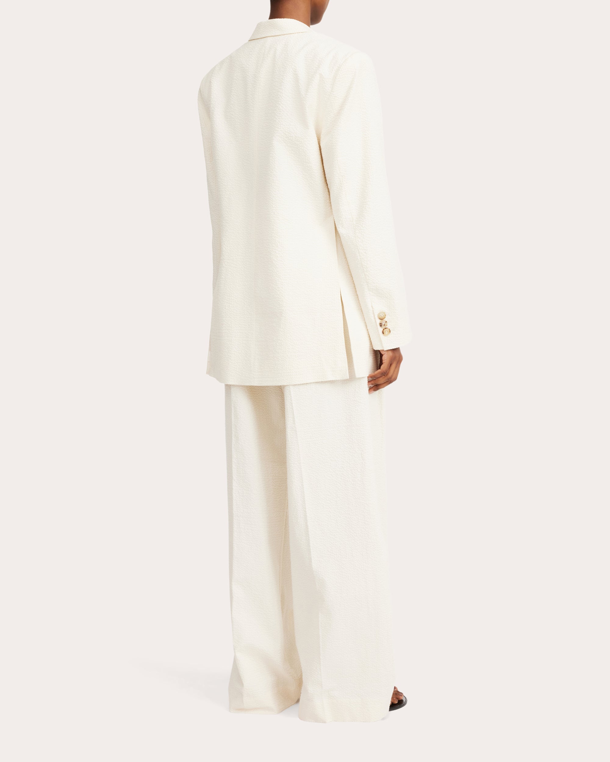 Ophie Textured Stretch-Cotton Blazer