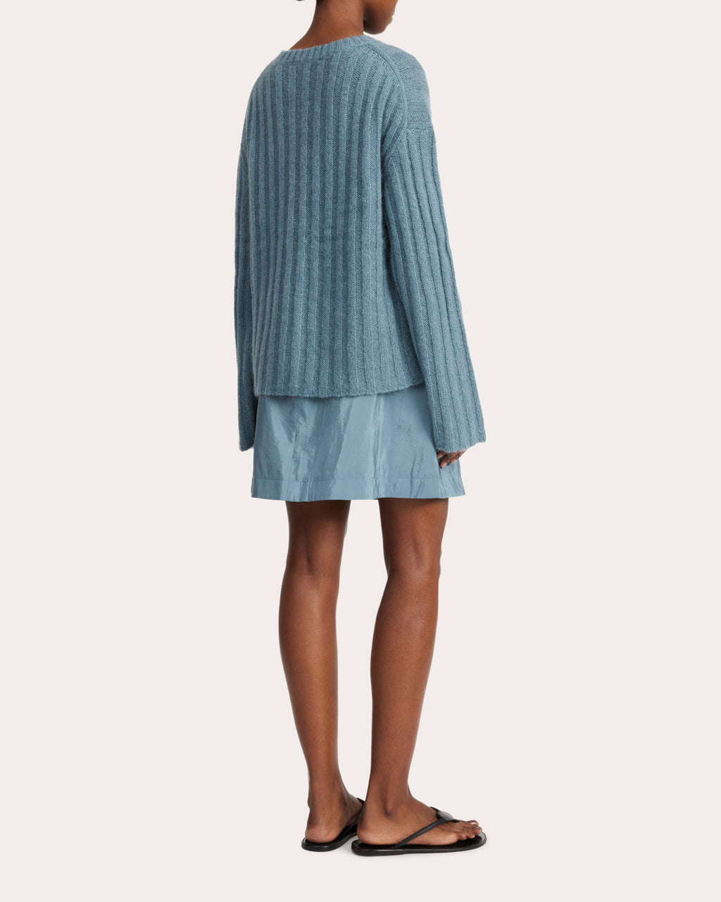 Cierra Ribbed Wool-Blend Sweater