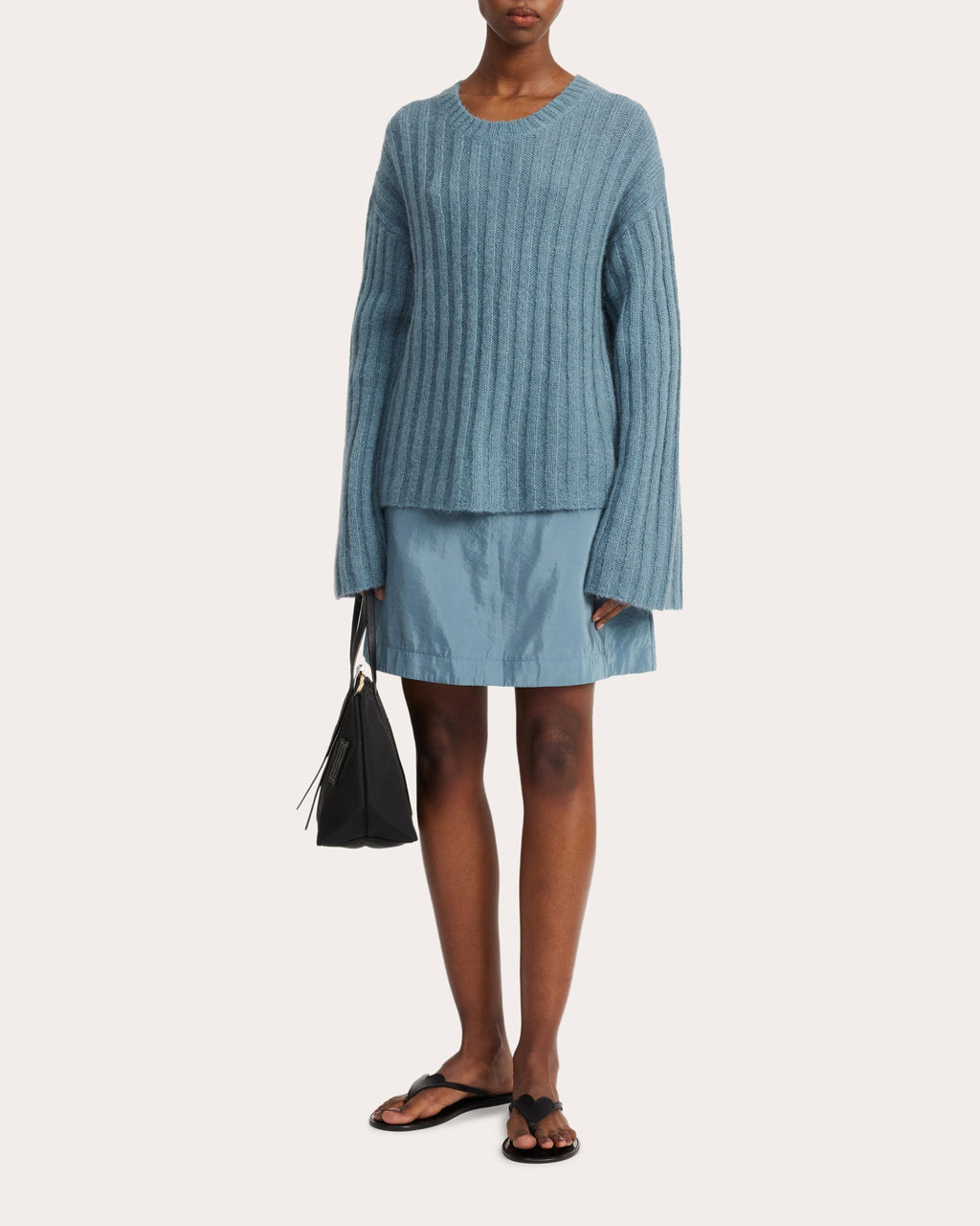 Cierra Ribbed Wool-Blend Sweater