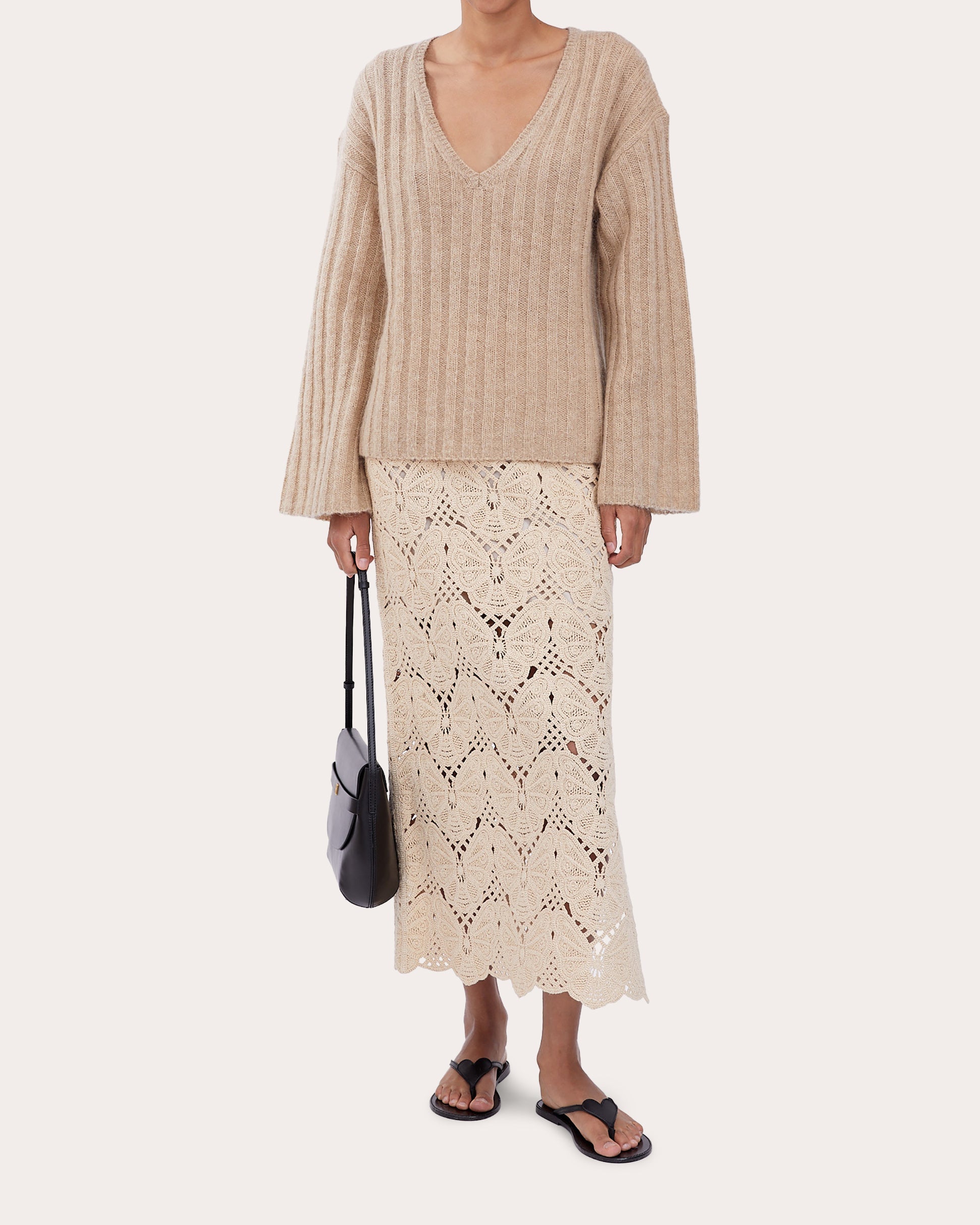 Cimone Ribbed Wool-Blend Sweater