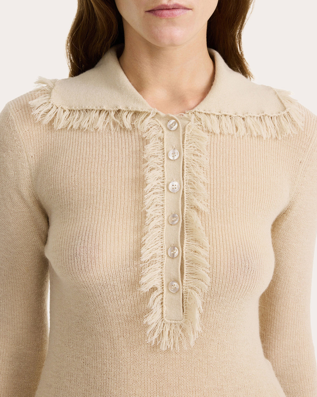 Dreele Fringed Wool-Blend Sweater